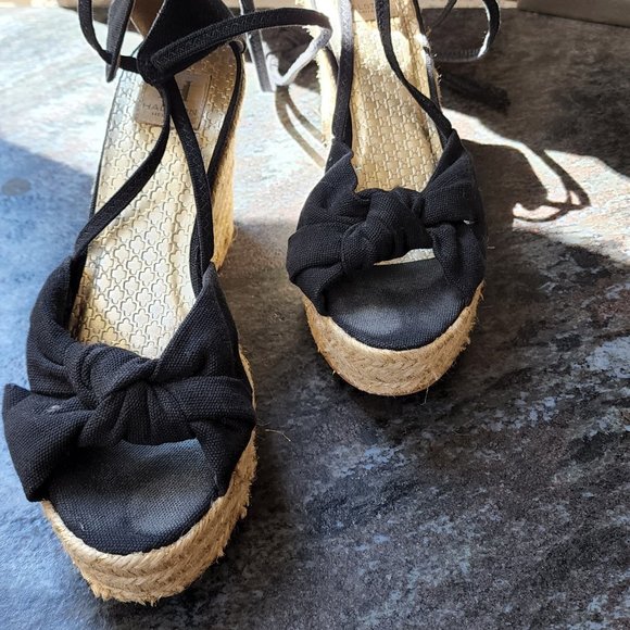Halston Heritage Open Toe Espadrille Sandals Size 9.5 - Picture 5 of 15